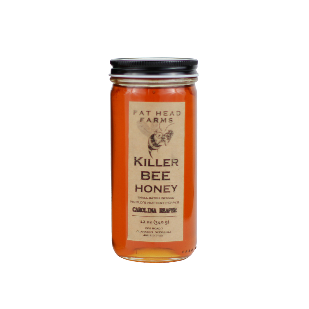 Killer Bee (Spicy) Raw Honey 12 oz